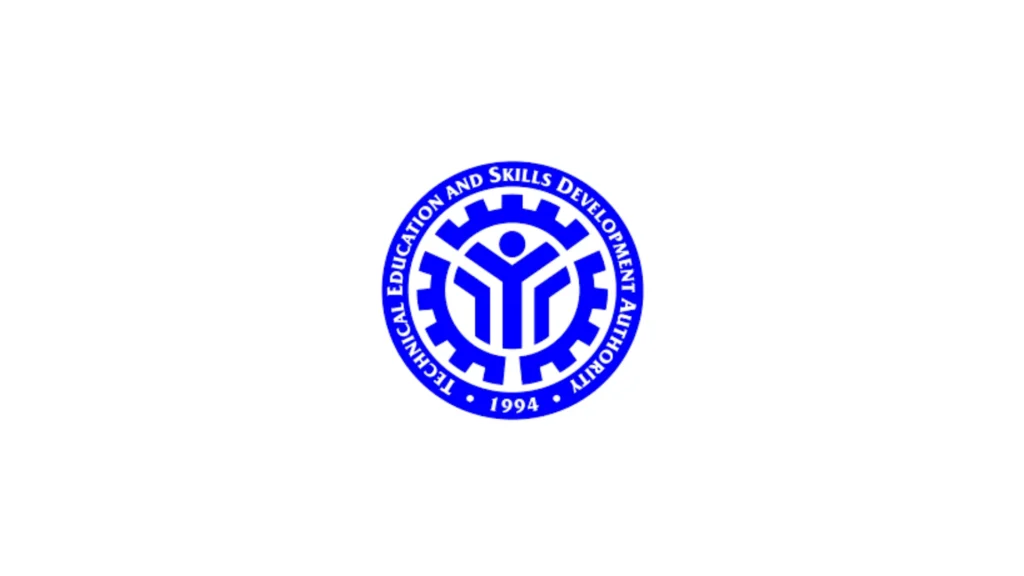 official TESDA logo in full color with clear visibility