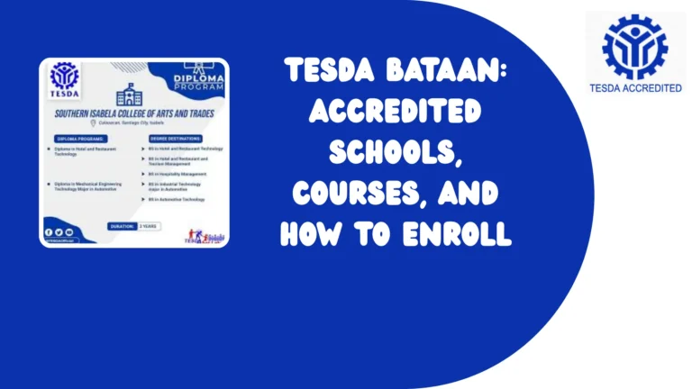 TESDA Bataan: Accredited Schools, Courses, and How to Enroll