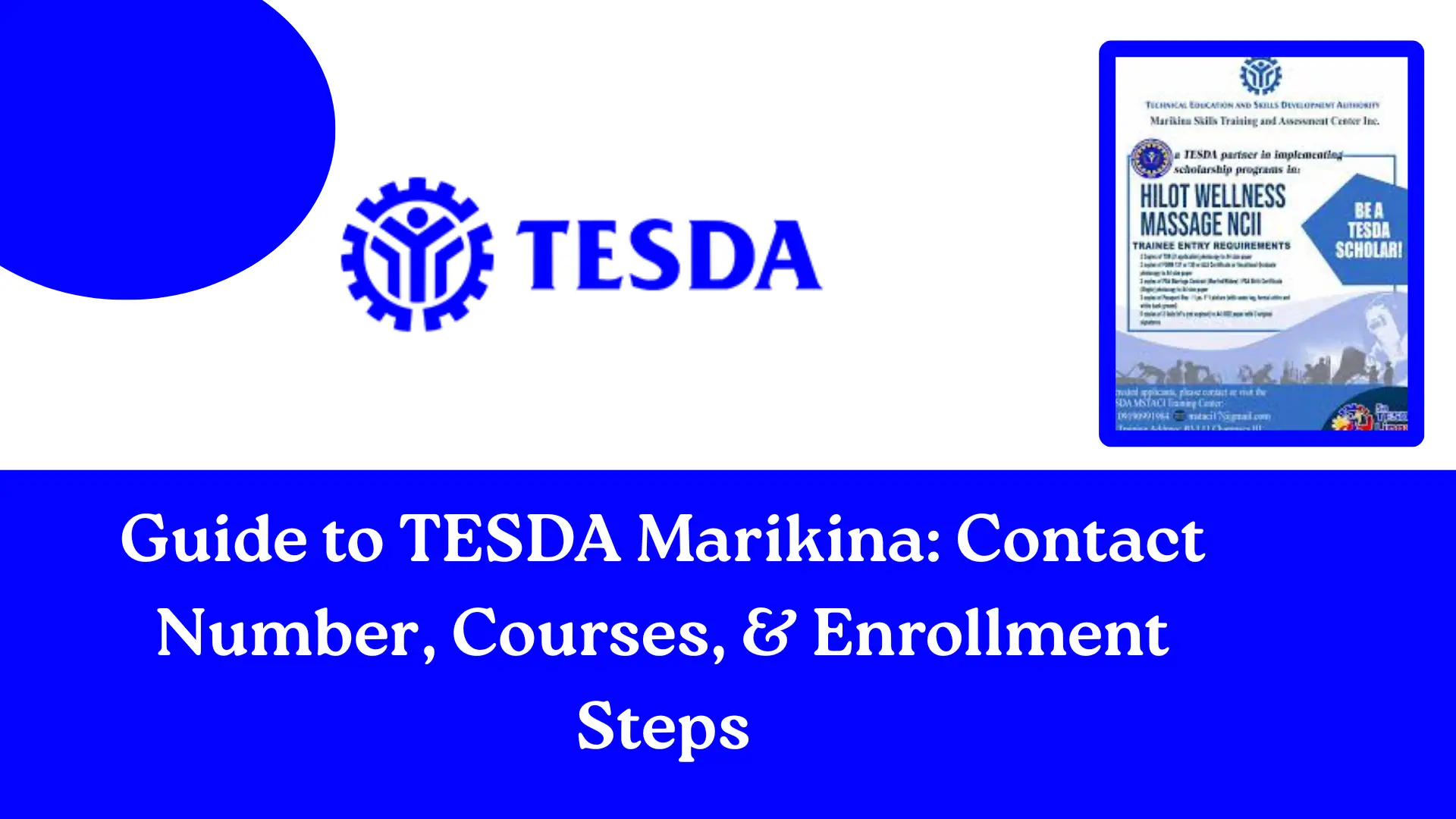 Guide to TESDA Marikina: Contact Number, Courses, & Enrollment Steps