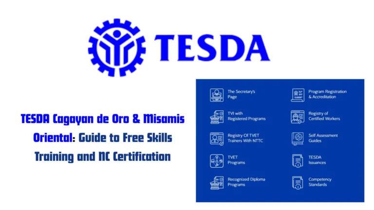 TESDA Cagayan de Oro & Misamis Oriental: Guide to Free Skills Training and NC Certification