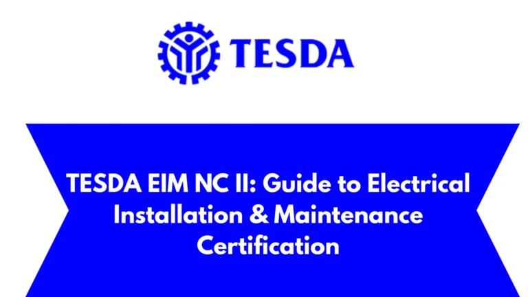 TESDA EIM NC II: Guide to Electrical Installation & Maintenance Certification