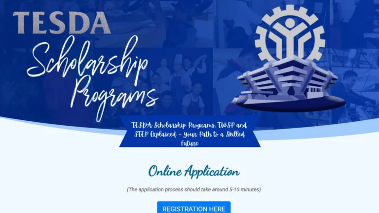 TESDA Scholarship Programs: TWSP and STEP Explained – Your Path to a Skilled Future