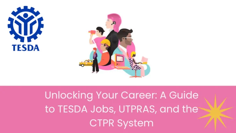 Unlocking Your Career: A Guide to TESDA Jobs, UTPRAS, and the CTPR System